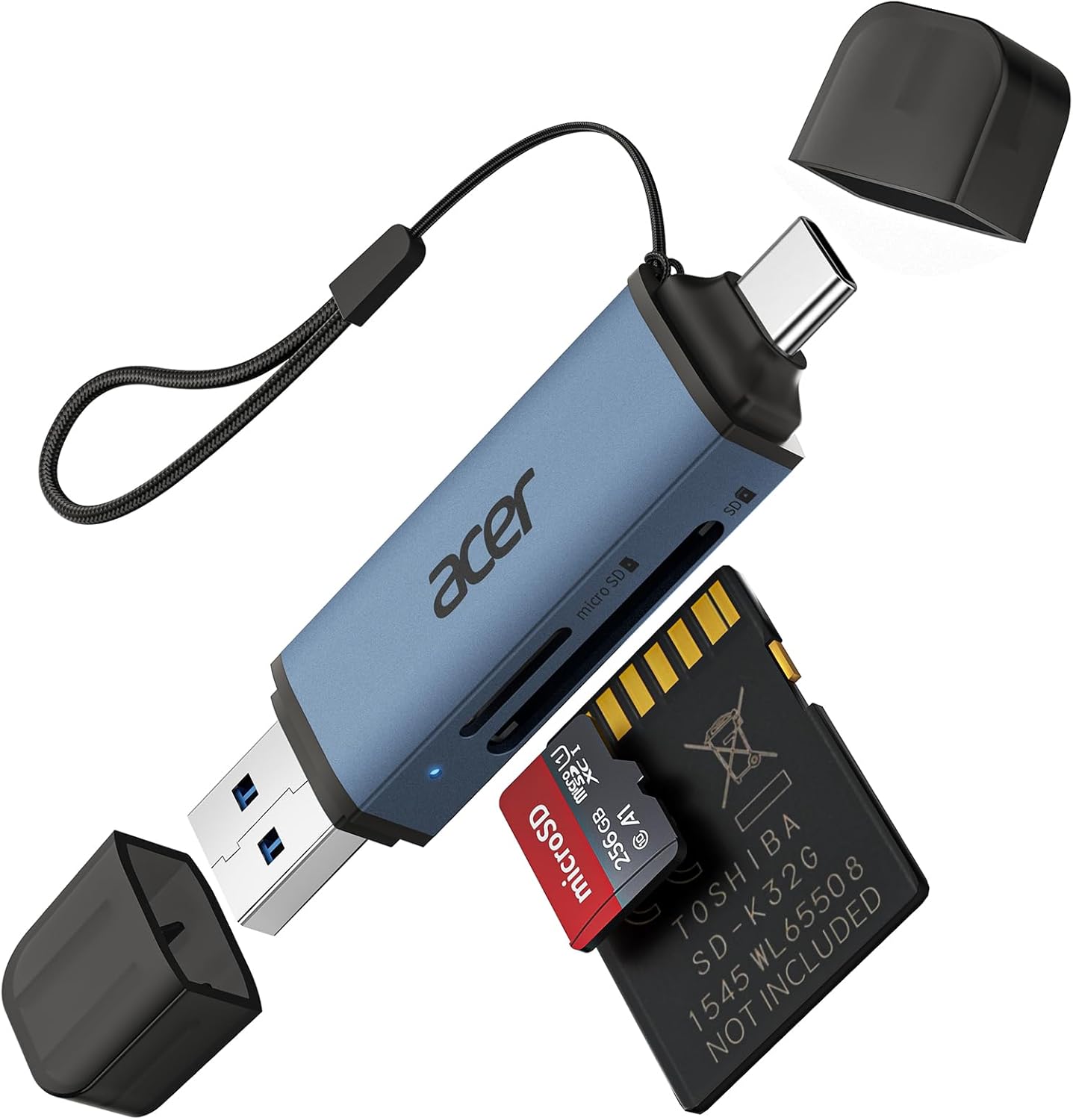 Acer 5Gbps USB-C/USB-A Connector SD Card Reader Dual Slot