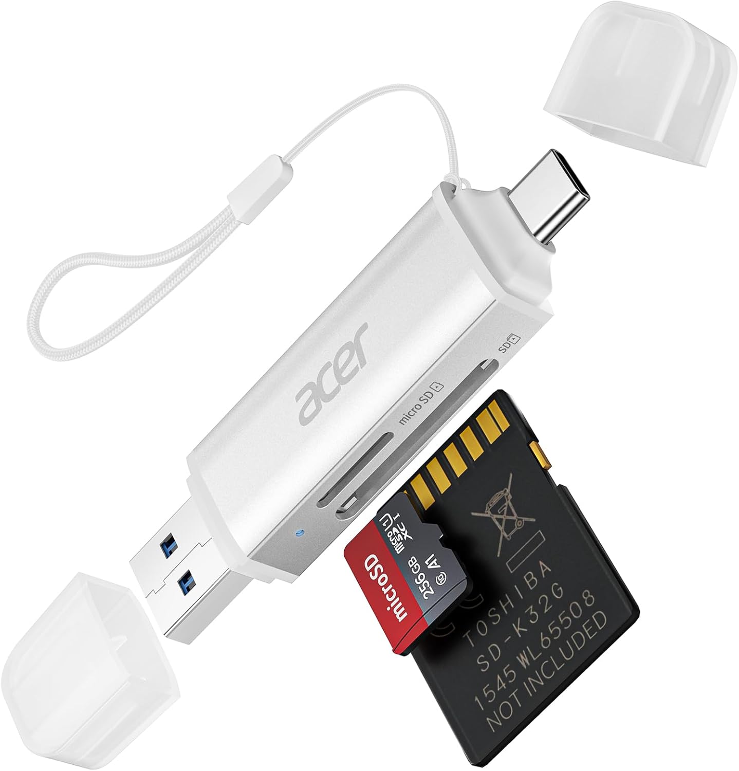 Acer 5Gbps USB-C/USB-A Connector SD Card Reader Dual Slot