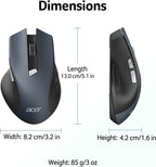 Acer Wireless Mouse for Laptop | 2.4GHz USB Receiver Mouse with Adjustable DPI