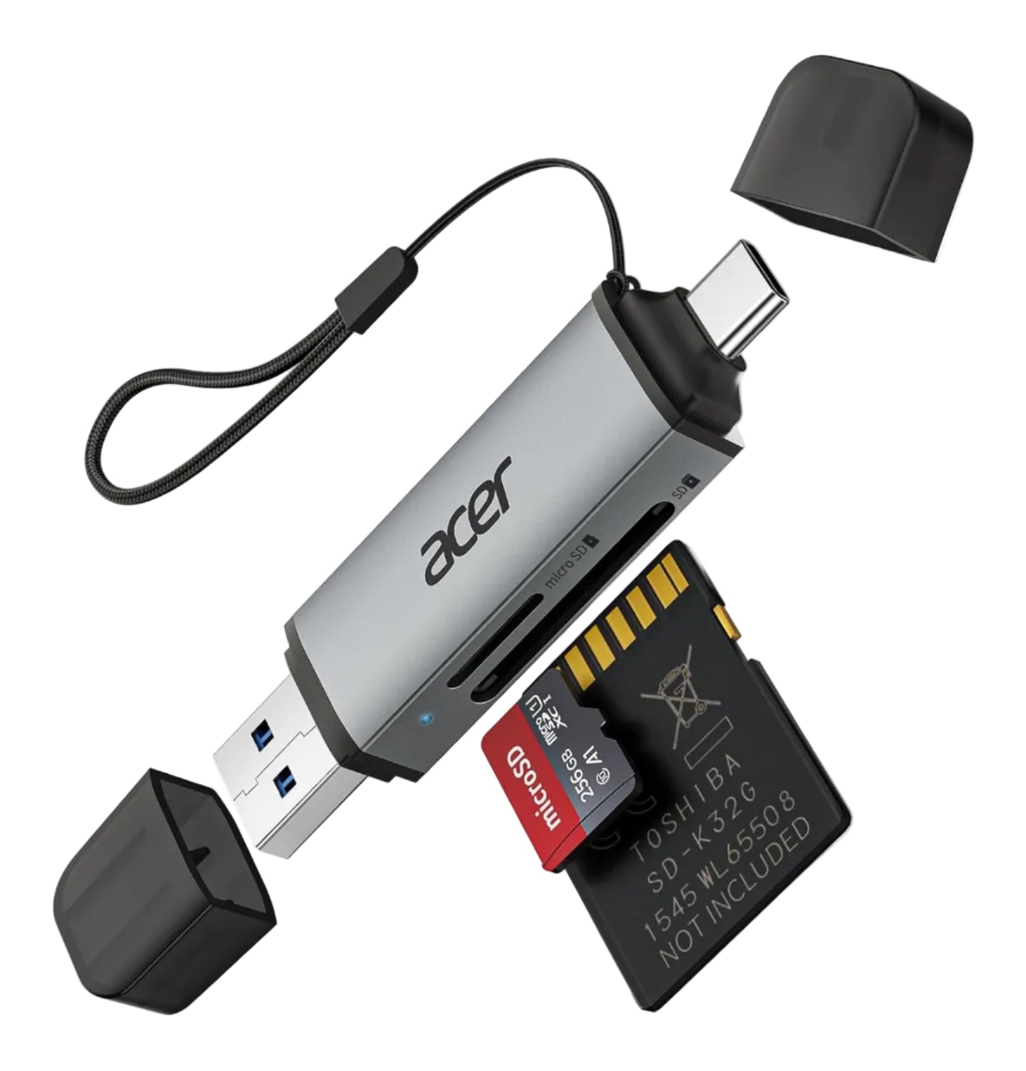Acer 5Gbps USB-C/USB-A Connector SD Card Reader Dual Slot