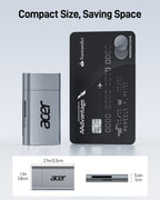Acer USB-C SD Card Reader | UHS-II 312MB/s Dual Slot SD & MicroSD Reader