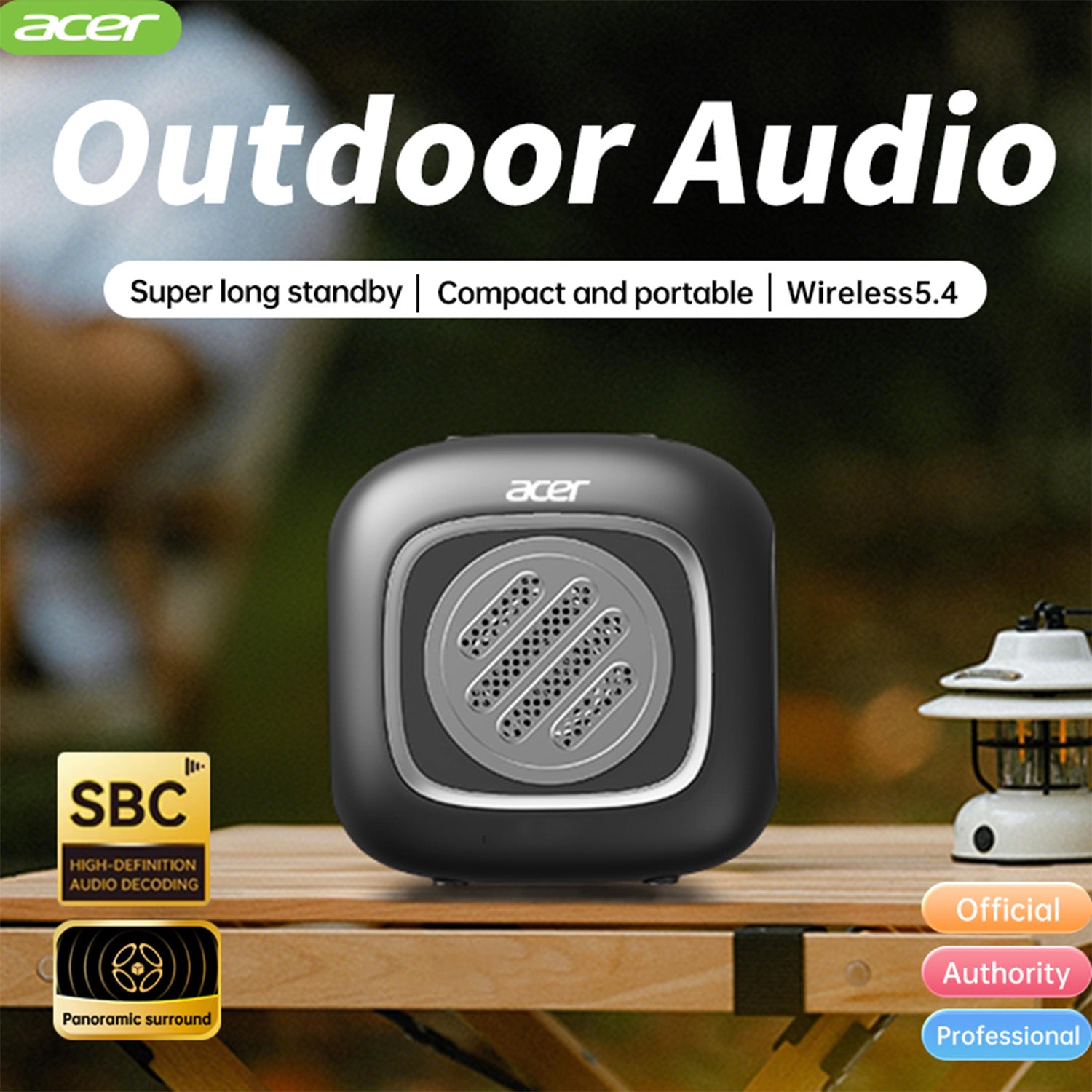 Acer OSK249 Outdoor Wireless Speakers Compact And Portable Super long Standby