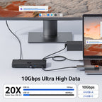 Acer 15-in-1 USB-C Docking Station | DisplayLink Triple 4K@60Hz, 10Gbps, 130W Power