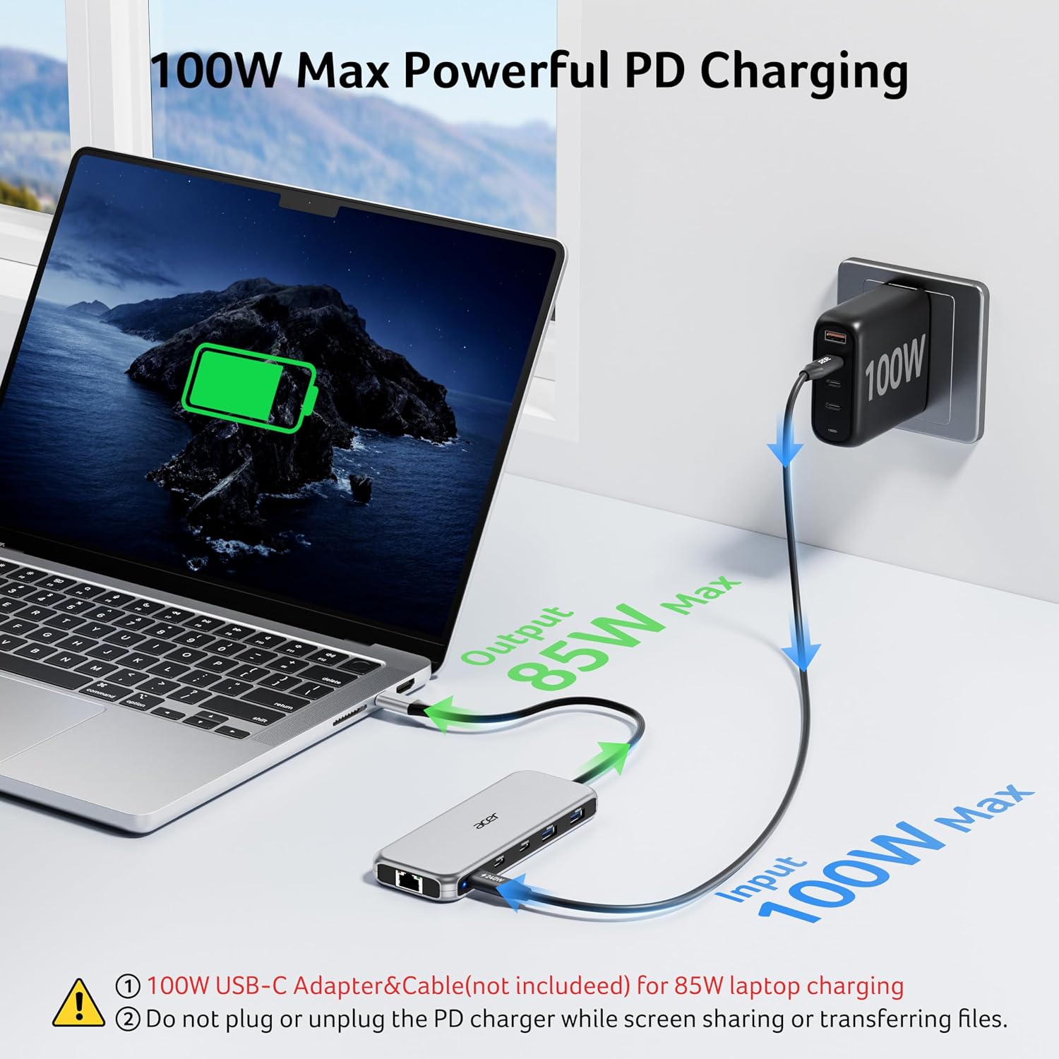 Acer 11-in-1 USB-C Docking Station | 8K DP, Triple 4K Displays, 10Gbps