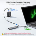 Acer 9-in-1 USB-C Docking Station for Dual Monitors | 4K@60Hz HDMI & 100W PD Charging