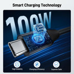 Acer 100W USB-C Cable | Fast PD Charging Nylon Braided Cord