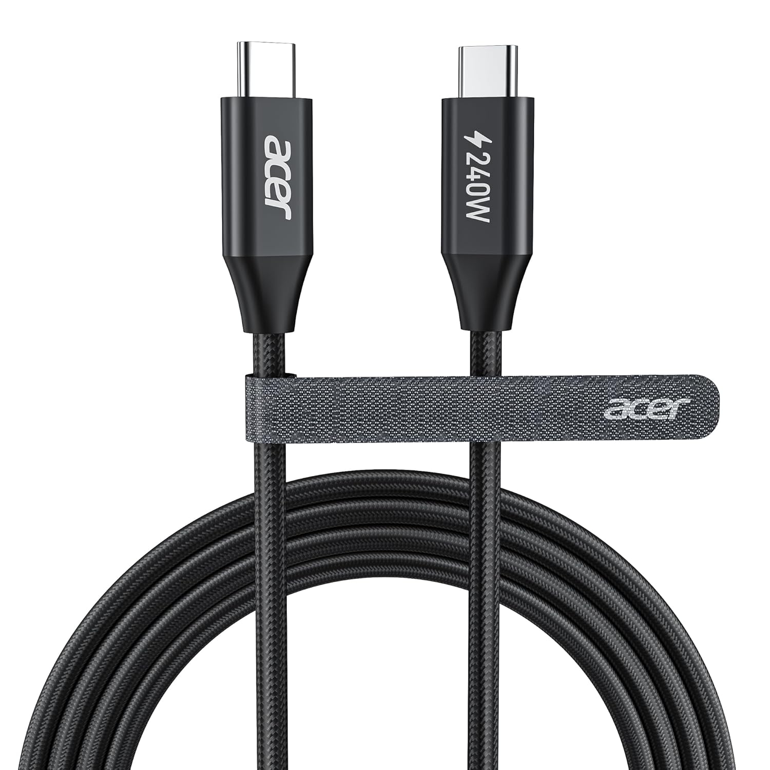 Acer 240W USB-C to USB-C Cable | PD Fast Charging Nylon Braided Cable