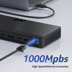 Acer 15-in-1 USB-C Docking Station | DisplayLink Triple 4K@60Hz, 10Gbps, 130W Power