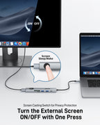 Acer 7-in-1 USB-C Hub | 4K@60Hz HDMI, 5Gbps Data, SD/MicroSD, 100W PD