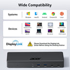 Acer 15-in-1 USB-C Docking Station | DisplayLink Triple 4K@60Hz, 10Gbps, 130W Power