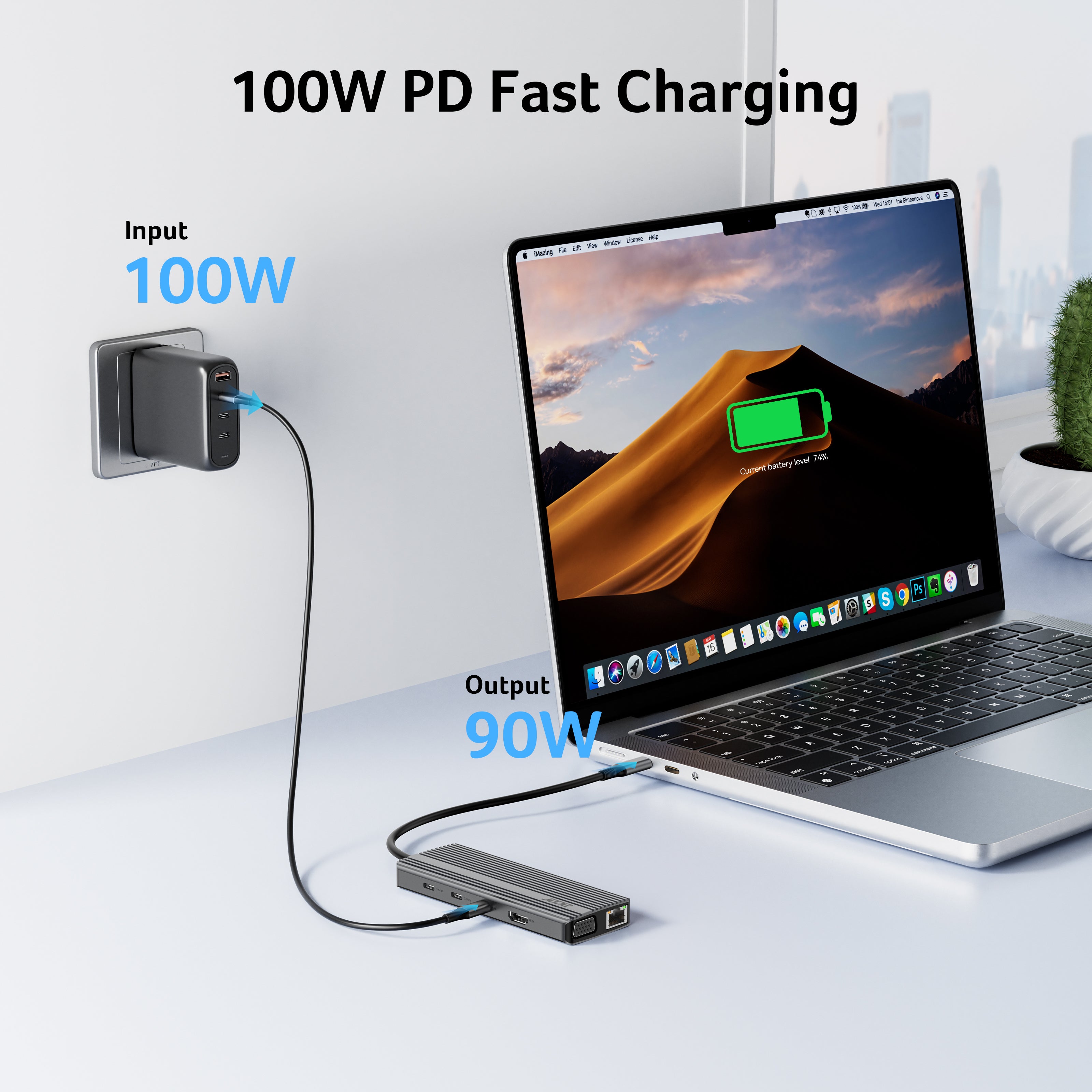 Acer 11 in 1 USB C HUB Multiport Adapter 10Gbps, 4K@60Hz HDMI