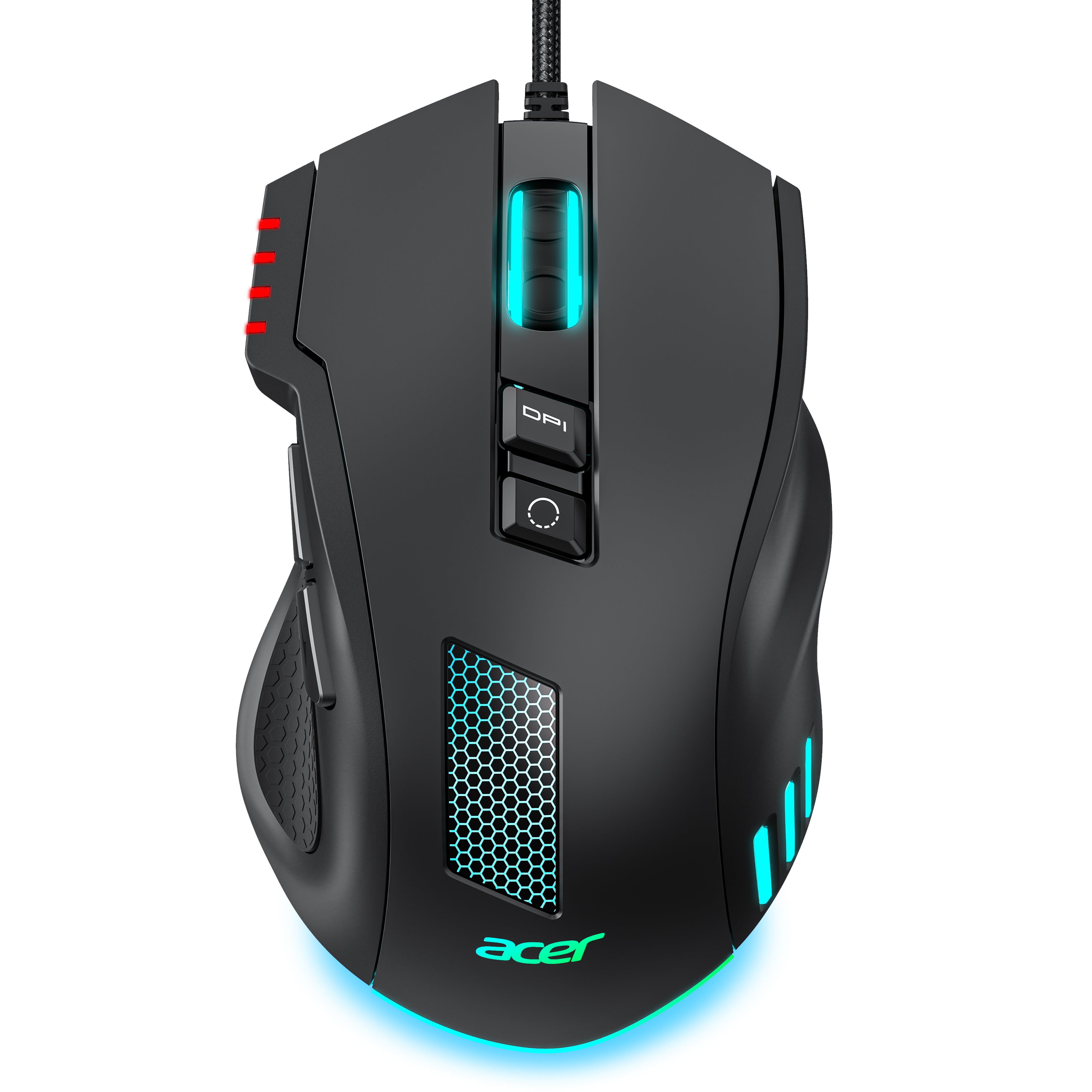 Acer Wired Gaming Mouse 12800 DPI | RGB Ergonomic Mouse with 8 Programmable Buttons